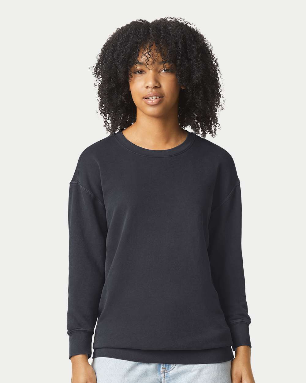 Unisex Garment-Dyed Lightweight Fleece Crewneck Sweatshirt
